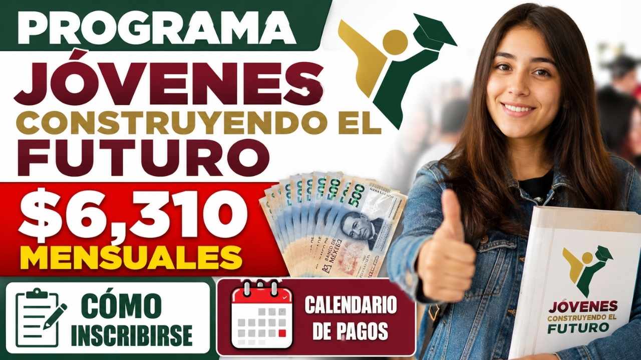 Programa Jóvenes Construyendo el Futuro: $6,310 mensuales, cómo inscribirse y calendario de pagos