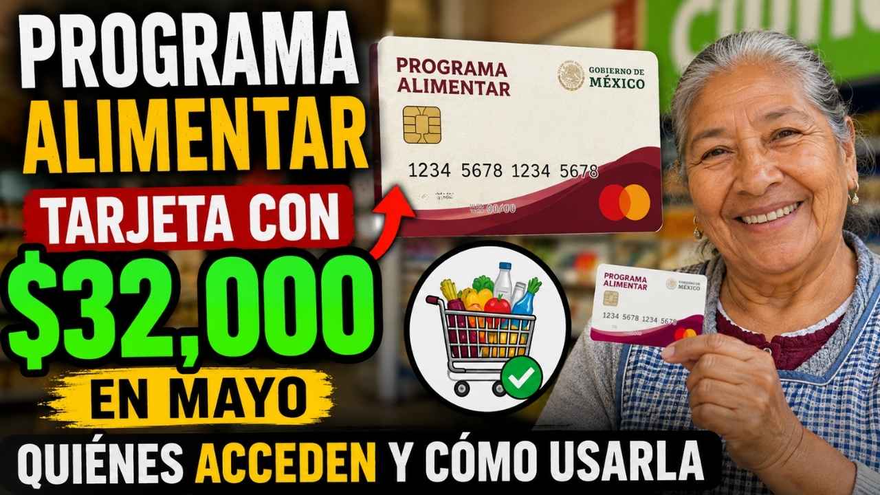 Programa Alimentar: tarjeta con $32,000 en mayo, quiénes acceden y cómo usarla