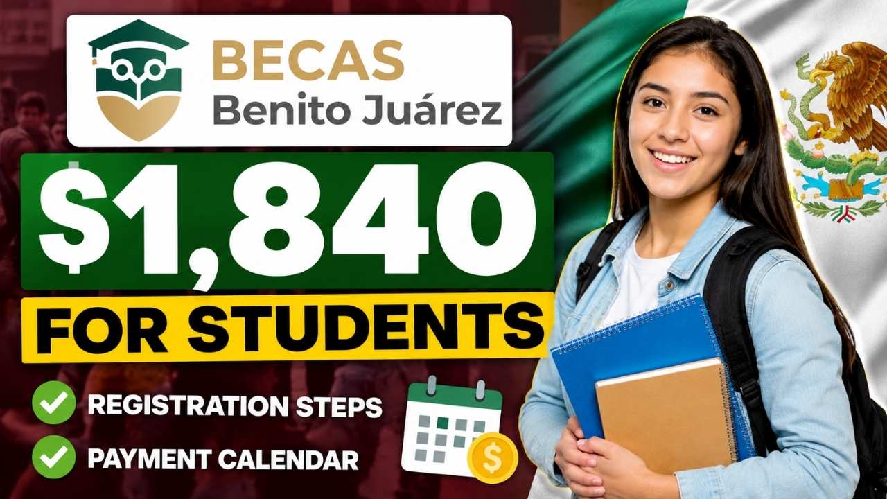 Becas Benito Juárez: $1,840 para estudiantes, pasos de inscripción y calendario de pagos