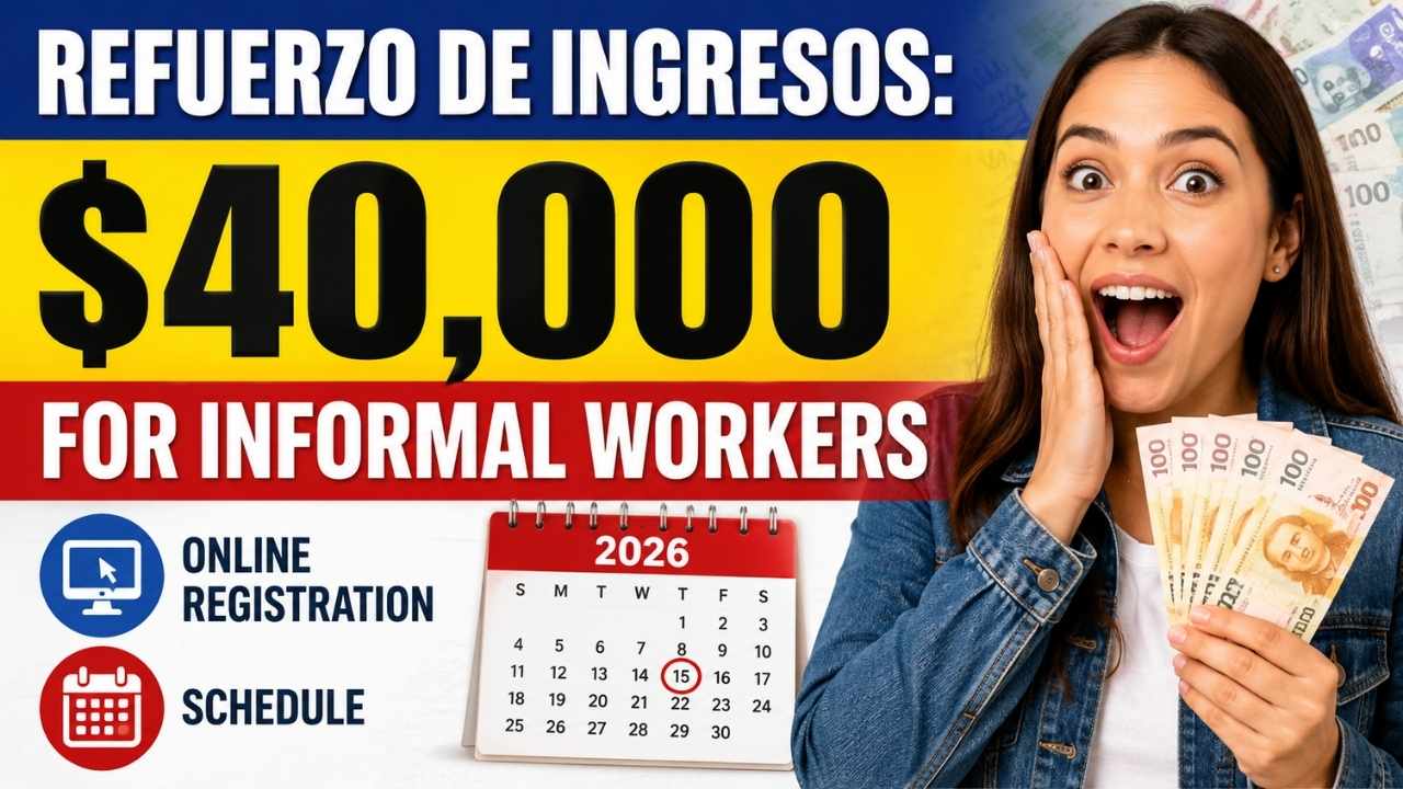 Refuerzo de Ingresos: $40,000 para trabajadores informales, inscripción online y calendario